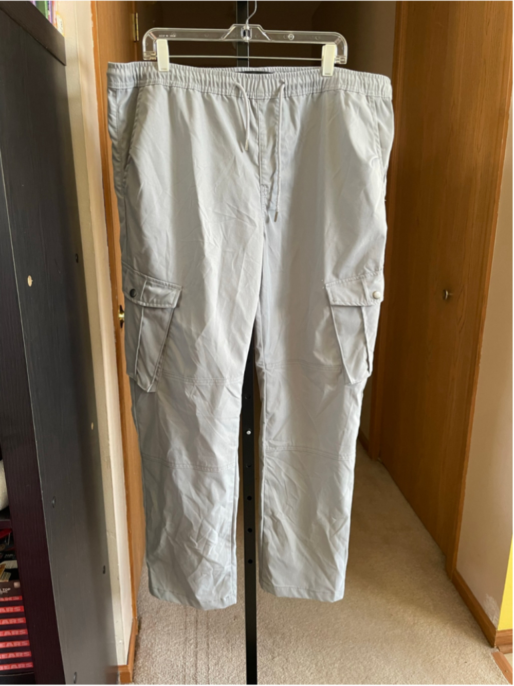 Men's SMOKE & ASH Cargo Pants 3XL Light Gray